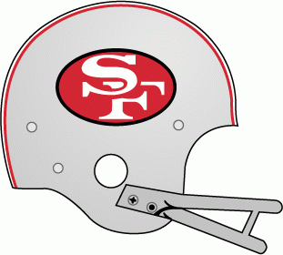 San Francisco 49ers 1962-1963 Helmet Logo iron on transfers for clothing